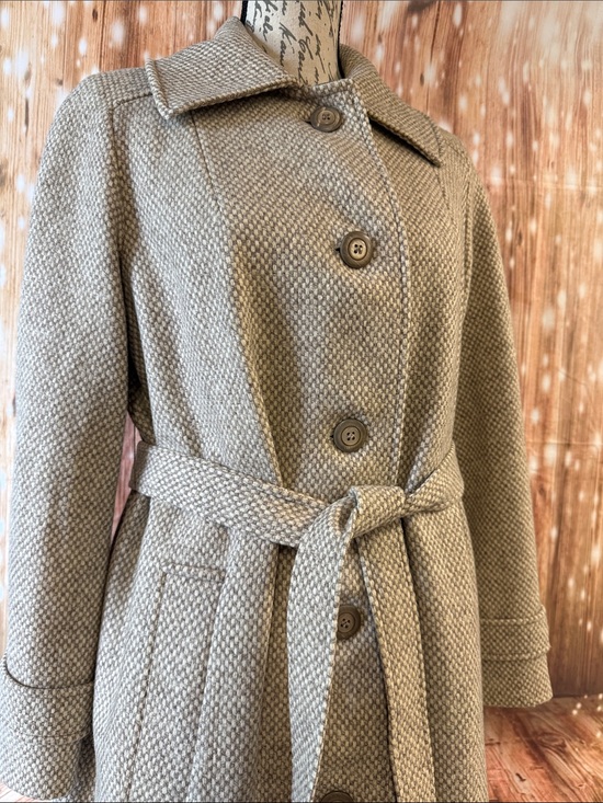 Fashionfilt Jackets & Blazers - Vintage 1950-1960’s Womens Textured Belted Coat by Fashionfilt